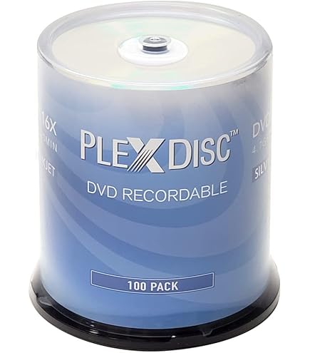 Amazon.com: PlexDisc CD-R 700MB 52X Silver Inkjet Hub Printable