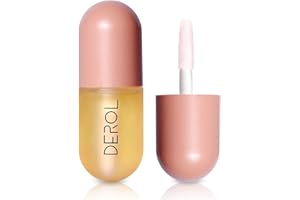 GECOMO Lip Plumper, Natural Lip Plumper for Day Use, Lip Plumping Gloss Make Lips Fuller and Moisturizing 5.5ml - DR011