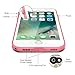 iPhone 7 Clear Case, Vcloo Waterproof Case for iPhone 7,Transparent Crystal Case, Dust Proof Snow Proof Shockproof Heavy Duty Slim Protective Cover Case for iPhone 7 with Screen Protector (Pink)