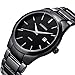 GOHUOS Mens Watches Business Auto Date Calendar Black Analog Display Stainless Steel Strap Classic Watch