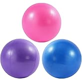 ElwynnLane 9 Inch Exercise Pilates Ball Mini Exercise Barre Ball for Yoga,Stability Exercise Training Gym Anti Burst and Slip Resistant Balls Physical Therapy Improves Balance, Core Strength