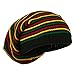 Rasta Striped Multi Deep Beanie - Rasta OSFM