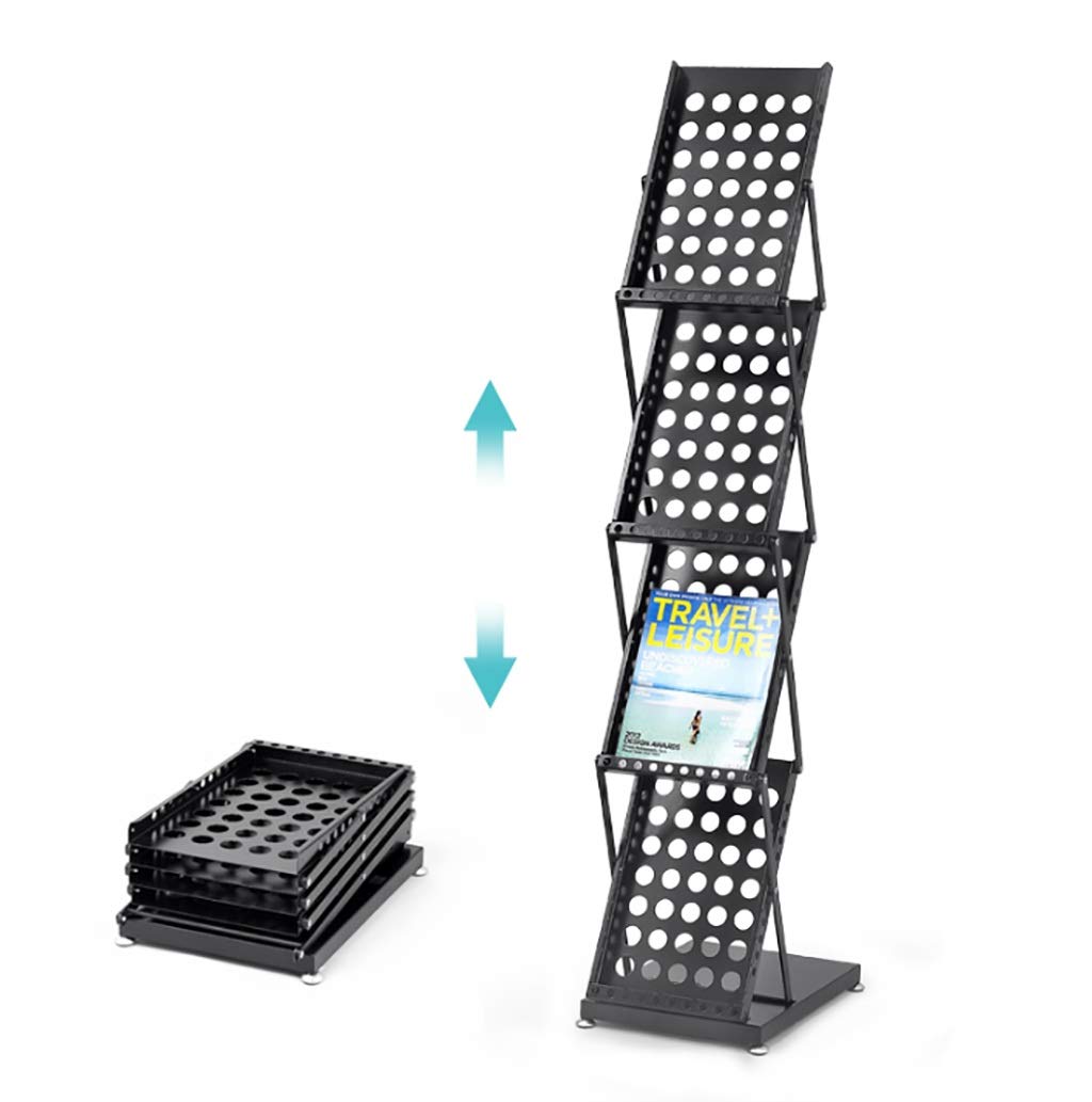 ZMSJYJ Folding Newspaper Racks Information Racks Magazine Racks