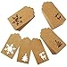 Aneco 150 Pieces Paper Tags Kraft Christmas Tags Hang Labels Christmas Tree Snowflake Reindeer Design for Christmas Gift Favor,DIY Arts and Crafts Wedding Supply with 30 Meters Twine