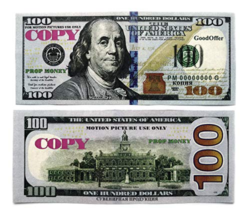 2 GoodOffer+100+Dollars+Play+Money