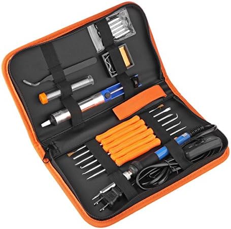 110V/220V 60W Adjustable Temperature Welding Solder Soldering Iron Tool Kit LWCA