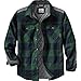 Legendary Whitetails Men's Standard Woodsman Heavyweight Quilted Shirt Jacket, Evergreen Plaid, Medium