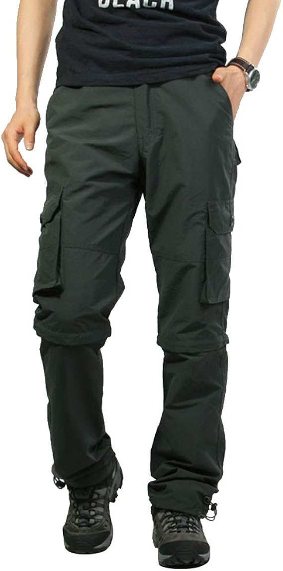 Amazon メンズ ゴルフ登山ロングパンツ メンズカーゴパンツ速乾性ソフトシェル ロングパンツ 取り外し可なズボン ショーツライトパンツm Xxxl グレー M ロングパンツ 通販