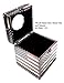 Bellaa 28298 American Flag Square Tissue Box Cover USA Patriotic Napkin Holder Paper Dispenser Vintage