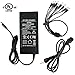 [UL Listed] JZTEK AC 100-240V to DC 12V 5A Switching Power Supply Adapter + DC Power Splitter Cable 1 Female to 8 Male Connectors for CCTV Camera/LED Strip Flexible Lights (12V 5A)