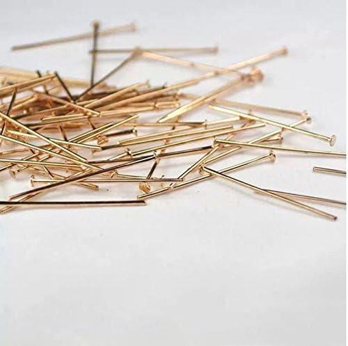 500 Pieces DIY Craft Sequin Pins Gold or Silver, Sequin Pins for Crafts, 28 mm (Rose Gold)