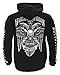 Harley-Davidson Men's Lightning Crest Pullover Hooded Sweatshirt, Black