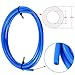 SIQUK 3 Pcs Teflon Tube PTFE Blue Tubing (1.5M) with 3 Pcs PC4-M6 Fittings and 3 Pcs PC4-M10 Fitting Connector for 3D Printer 1.75mm Filament