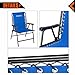 KingCamp Camping Chair Folding Lawn Sports Suspension Backrest Chair Patio Lounge Backyard Chair Fishing Chair, 9.4lbs Portable Chair, Weight Capacity 300lbs.