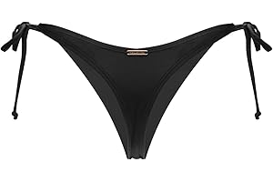 RELLECIGA Women's Tie-Side Thong Bikini Bottom