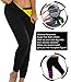 LAZAWG Women Slimming Sweat Ankle Long Pants Sauna Hot Thermo Burn Fat Yoga Legging Body Shaper for Weight Loss, Black, Large