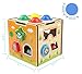 GEDIAO Pounding Bench Wooden Toy with Mallet Shape Sorter for Toddlers (Developmental Toy)