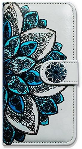 CycleMore Folio PU Leather Case Cover with Card Holder for Women/Men for Apple iPhone 7 - Flower 9
