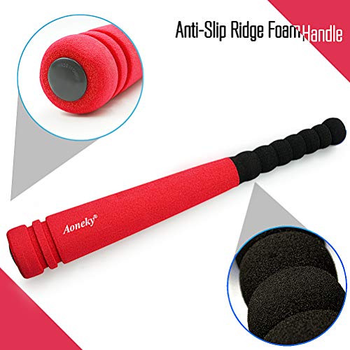 image for Aoneky Min Foam Bat with Multi Balls for Toddler - Indoor Soft Super S