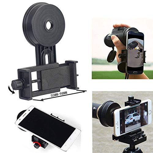 Telescope Phone Adapter, Universal Cell Phone Smartphone Quick Photography Adapter Mount Connector for Telescope Binoculars Monocular Spotting Scope Microscope Telescope Accessories