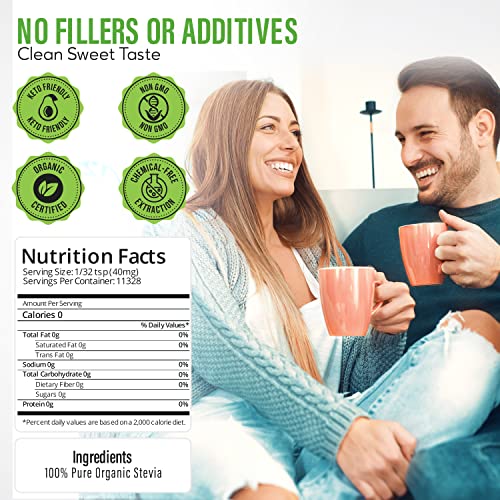 Stevia Select Pure Organic Stevia Powder 100 Stevia Without