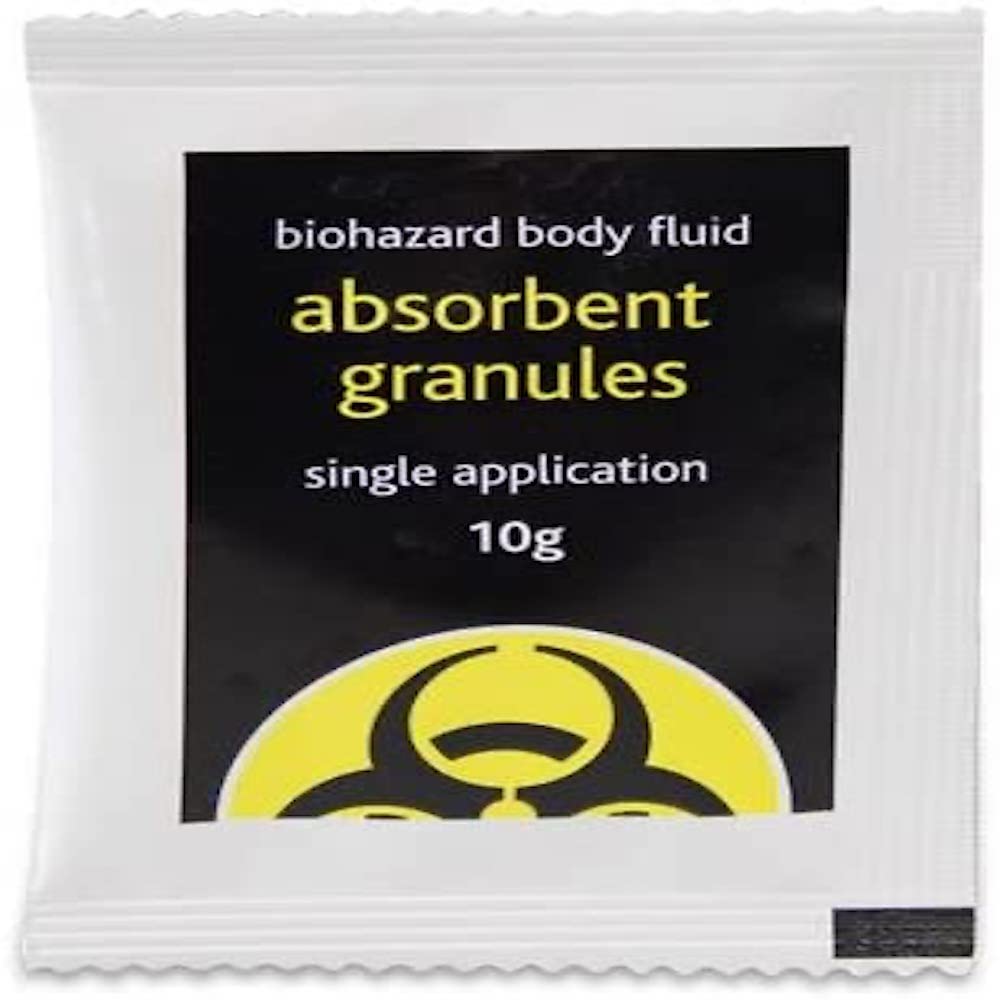 Reliance Medical Super Absorbent Granules - 10g Sachet - Safely Clean Liquid Spills - 1 Pack