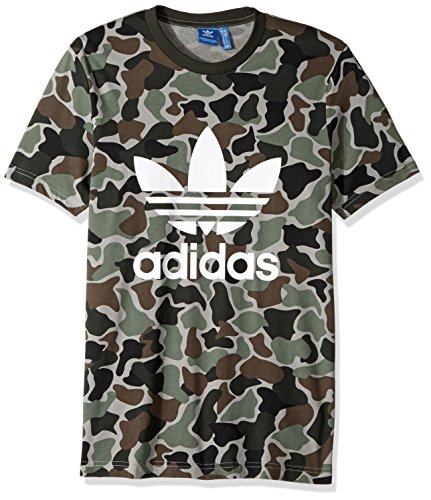 Adidas men s tops | trefoil tee, multi, large