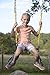 Abeaco Heavy Duty Playground Trapeze Bar with Rings Extra Long 38 Inch Chain Swing Set (Trapeze Bar)
