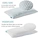 Memory Foam Pillow for Neck Pain, Side Back Sleepers - Shredded Hypoallergenic Bed Pillow with Removable Washable both Cool and Warm Cover - Queen