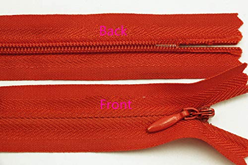 50pcs Long Nylon Invisible Zippers for DIY Sewing Back Dress Cushion Tailoring Accessories Tailor Tool (Grey, 7inch) - Thumbnail 2