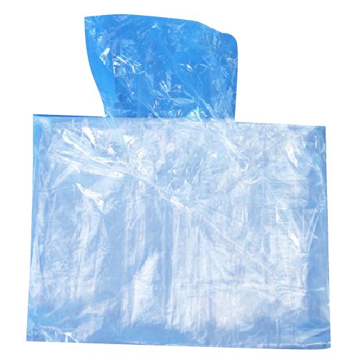 Liberty Glove & Safety1025 DuraWear Polyethylene Poncho with Attached Hood, 80" Width x 50" Height x 0.02mm Thickness, Clear (Pack of 20)