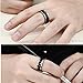 Topick Men's Fashion Black Stainless Steel Wide 8mm Spinner Chain-Shaped Ring (12)