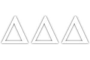 Pro-Graphx Delta Delta Delta Greek Sorority Sticker Decal, 2.5 Inches Tall, White