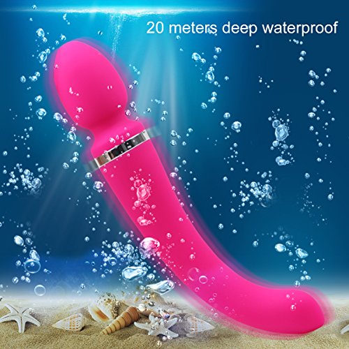 Wand Massager, PALOQUETH Waterproof Handheld Body Massager (Pink)
