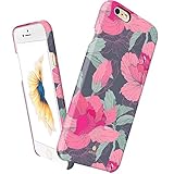 iPhone 6 Plus / 6s Plus case floral, Akna Vintage Obsession Series High Impact Slim Hard Case with Soft Fabric Interior for both iPhone 6 Plus & iPhone 6s plus (5.5