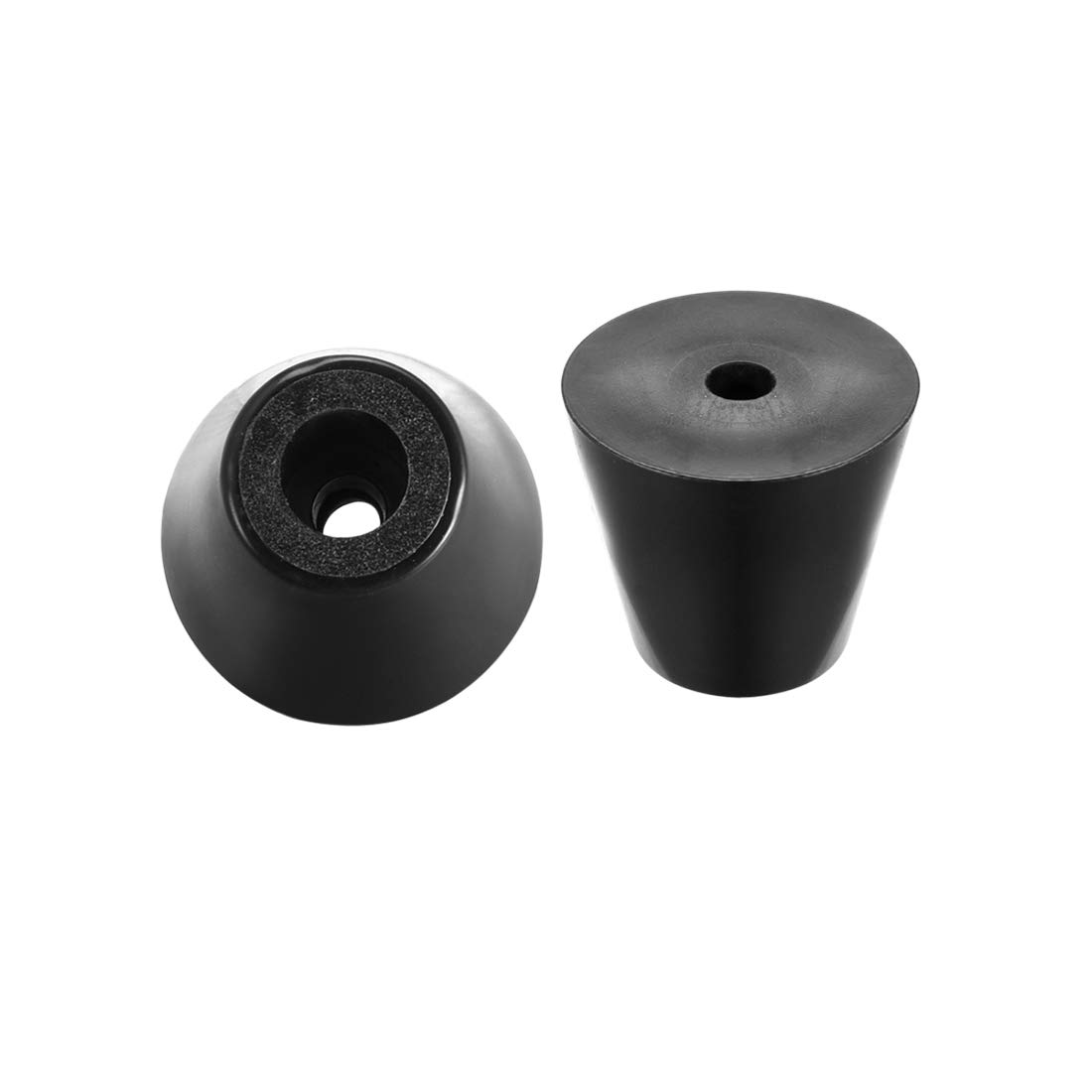 sourcing map Rubber Feet Buffers Pads D30x18xH26mm Black 12pcs