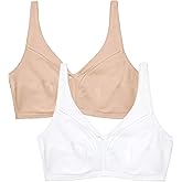 Fruit of The Loom Women's Cotton Soft Cup Bra – Wire-Free with Seamed Design for Extra Support