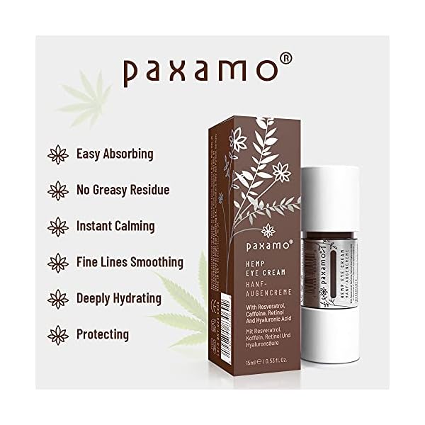 Hemp-Eye-Creaminfused-with-Hemp-Essence-Resveratrol-Caffeine-Retinol-and-Hyaluronic-Acid-for-Crows-Feet-Winkles-Puffiness-Dark-Circles-and-Fine-Lines-Day-Night-Eye-Gel-for-Women-Men Hemp Eye Cream,infused with Hemp Essence, Resveratrol, Caffeine, Retinol and Hyaluronic Acid for Crow's Feet, Winkles…