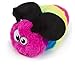 goDog Bugs Bee with Chew Guard Technology Plush Squeaker Dog Toy, Rainbow, Large