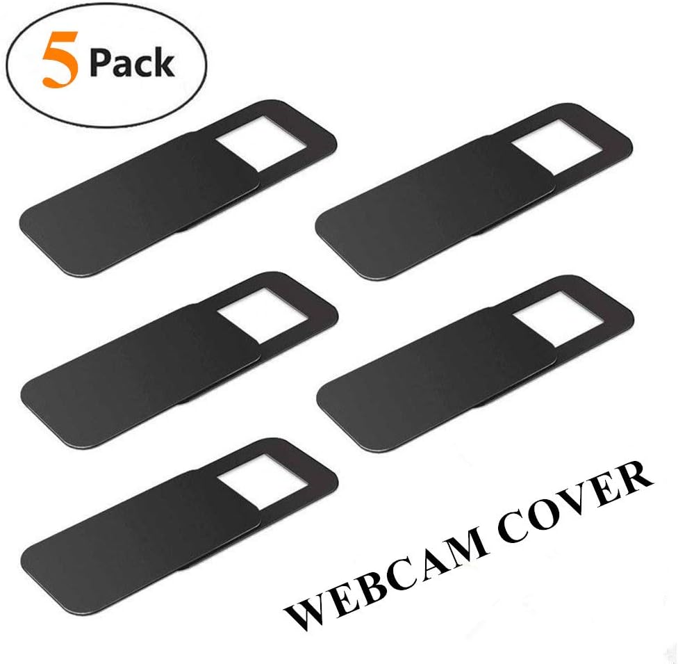 Webcam Cover, 0.027 inch Ultra-Thin Webcam Cover Slider Camera Cover for MacBook Pro, Laptop, Mac, PC, Surfcase Pro, iPhone, Protecting Your Digital Life (5 Pack)