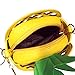 Kukoo Girl Leather Cross Body Bag Pineapple Shaped Creative Single Shoulder Bag Fashion Bag
