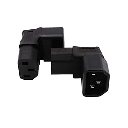 IEC C14 to C13 Power Adapter PDU Plug/Socket Up 90