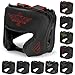 Elite Sports New Item Boxing Head Guard, Sparring Kickboxing, MMA, Muay Thai Headgear Kick Brace Head Protection (Red)