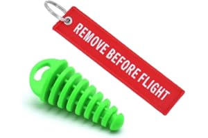 NOTHER 0.6"-2.4"Exhaust Silencer Plug Motorcycle Tailpipe Air-Bleeder Plug Motocross Dirt Bike ATV Muffler Wash Plug Pipe Protector (0.6"-1.5", Green)