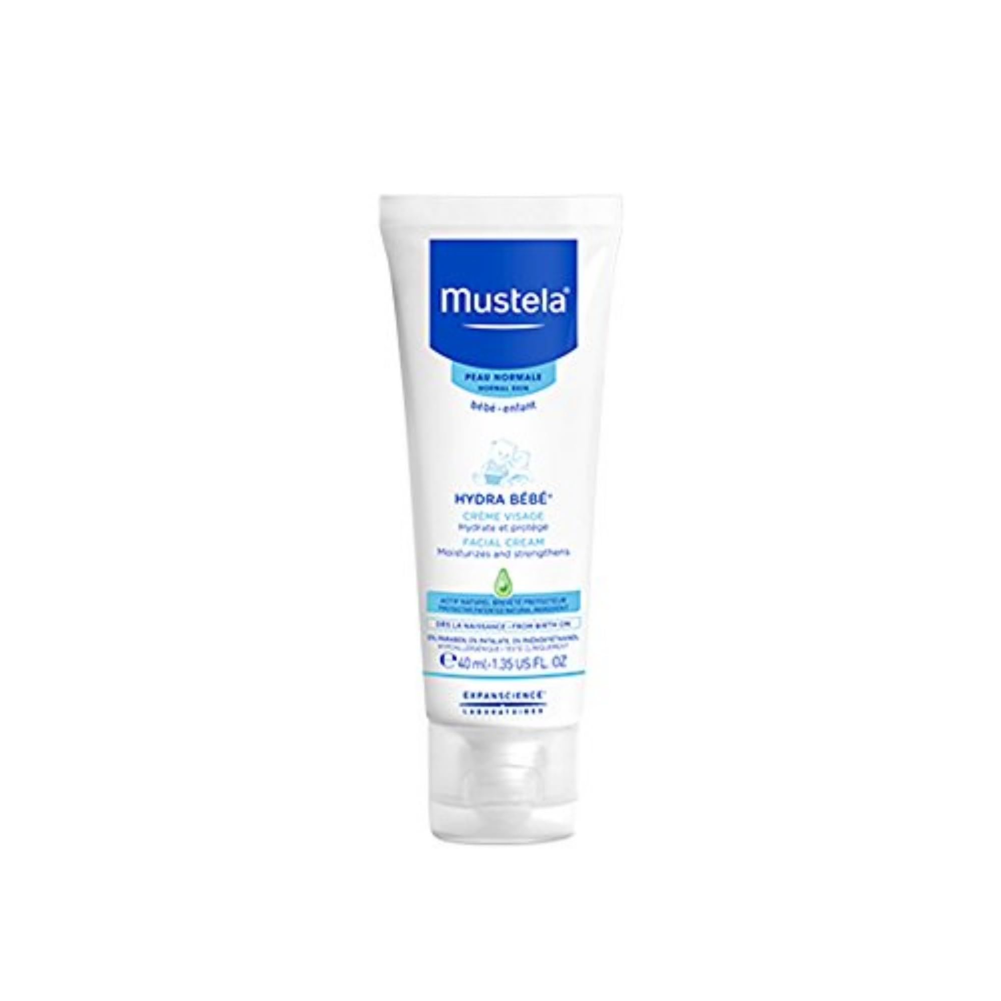 Mustela Hydra Bebe Facial Cream Moisturizes and Strengthens, 40 ml