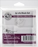 Krystal Acrylic Block Set Of 5- 1 pcs sku# 629557MA