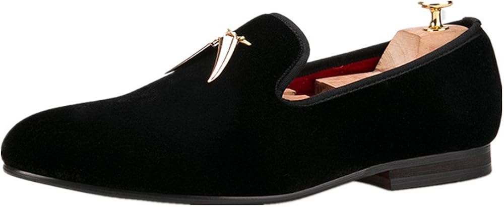 Loafer Round Toes Smoking Slipper Men 