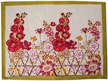 Couleur Nature Fleur Sauvage Placemats (Set of 6), Multicolor, 15 by 18"