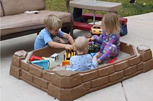 UPC 600136621706, ATS Sandbox with Lid Toys for Kids Outdoor Sandbox Large Plastic Sandbox with Cover Backyard Toddler Children &amp; eBook by AllTim3Shopping