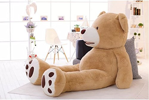 Hugme Riesen Teddybär XXL 200 cm groß samtig weich Kuscheltier für Erwachsene und Kinder – Bild 4